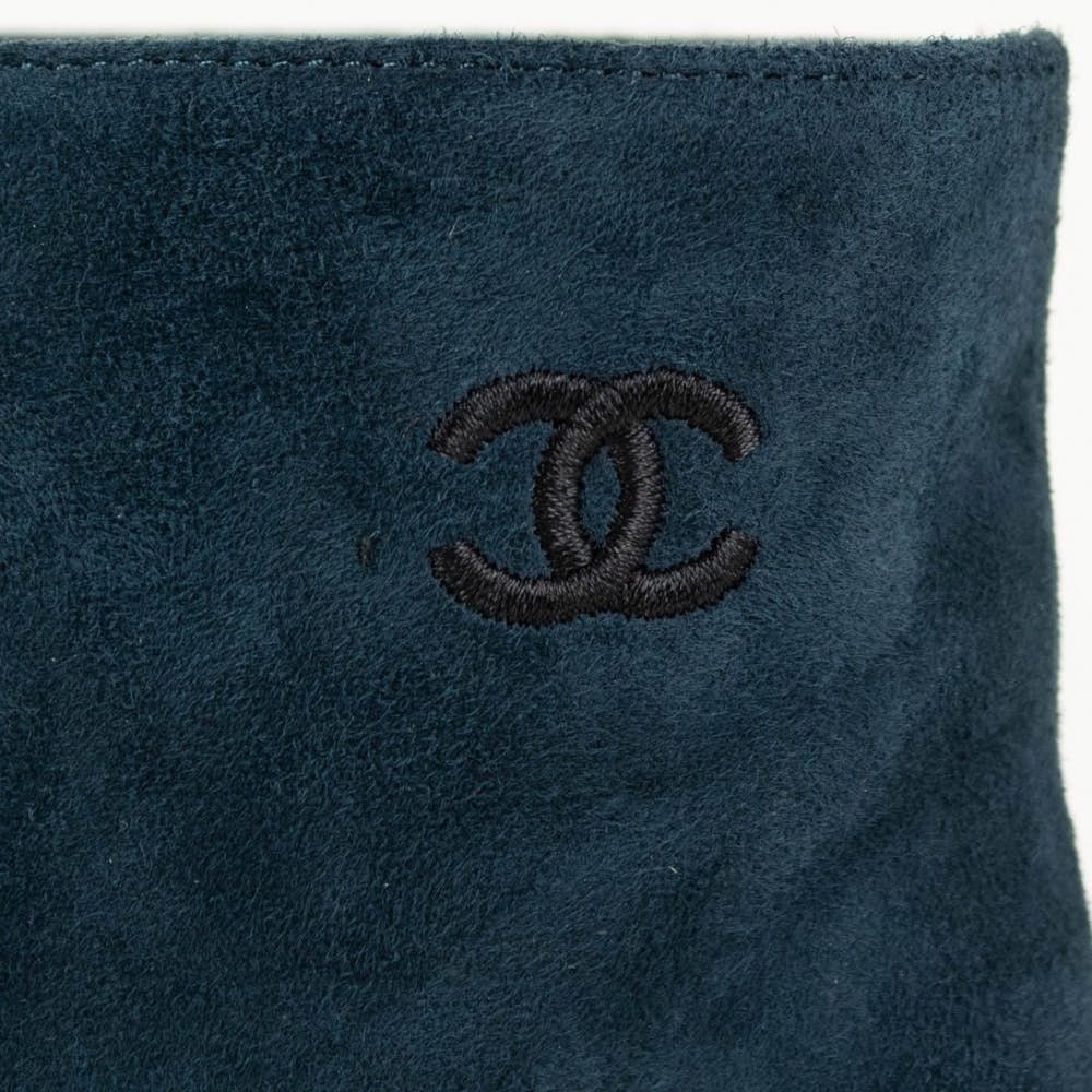 NWT Chanel Gabrielle Cap Toe Suede Short Boots - Picture 3 of 7